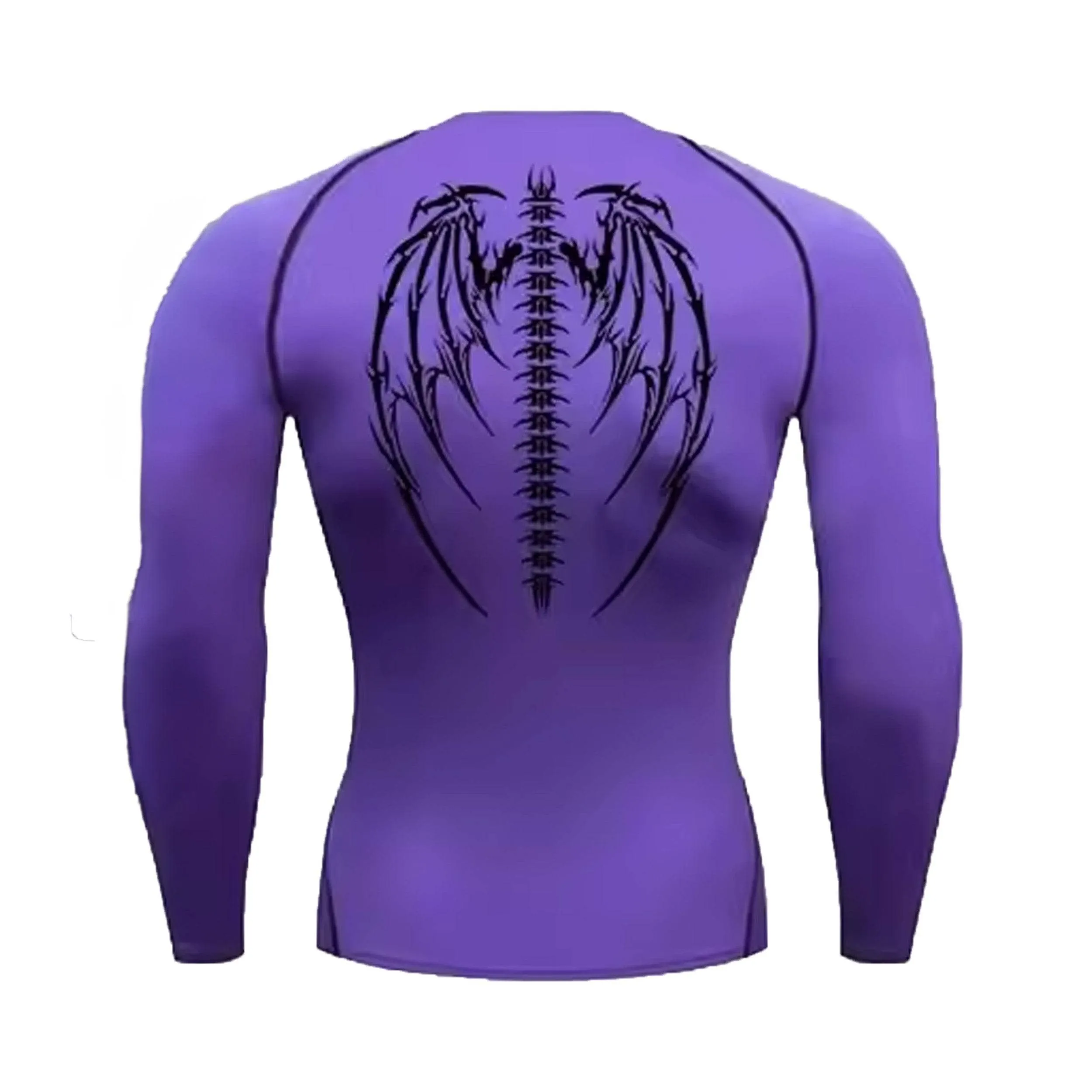 Wing Crest Purple Compression Shirt