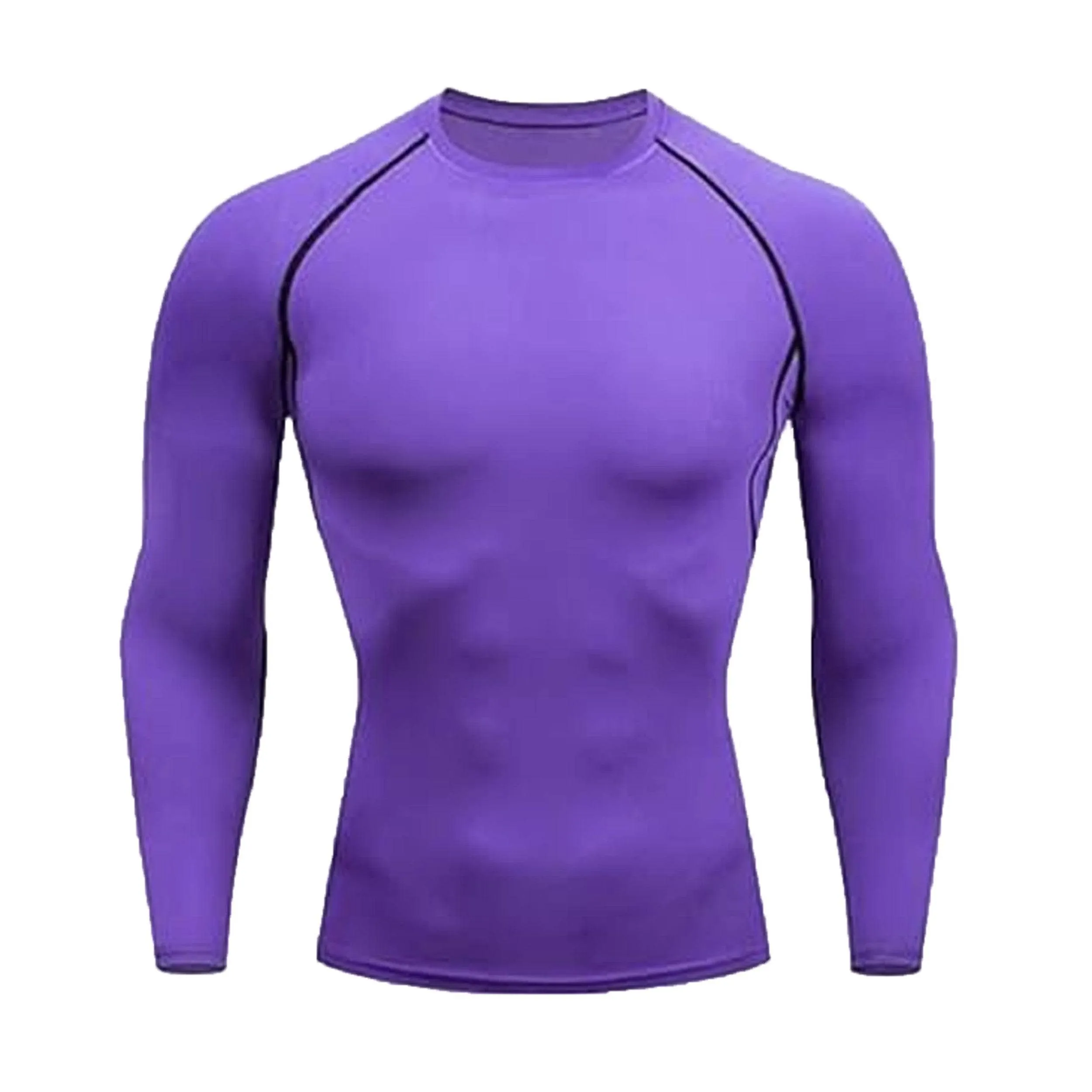 Wing Crest Purple Compression Shirt