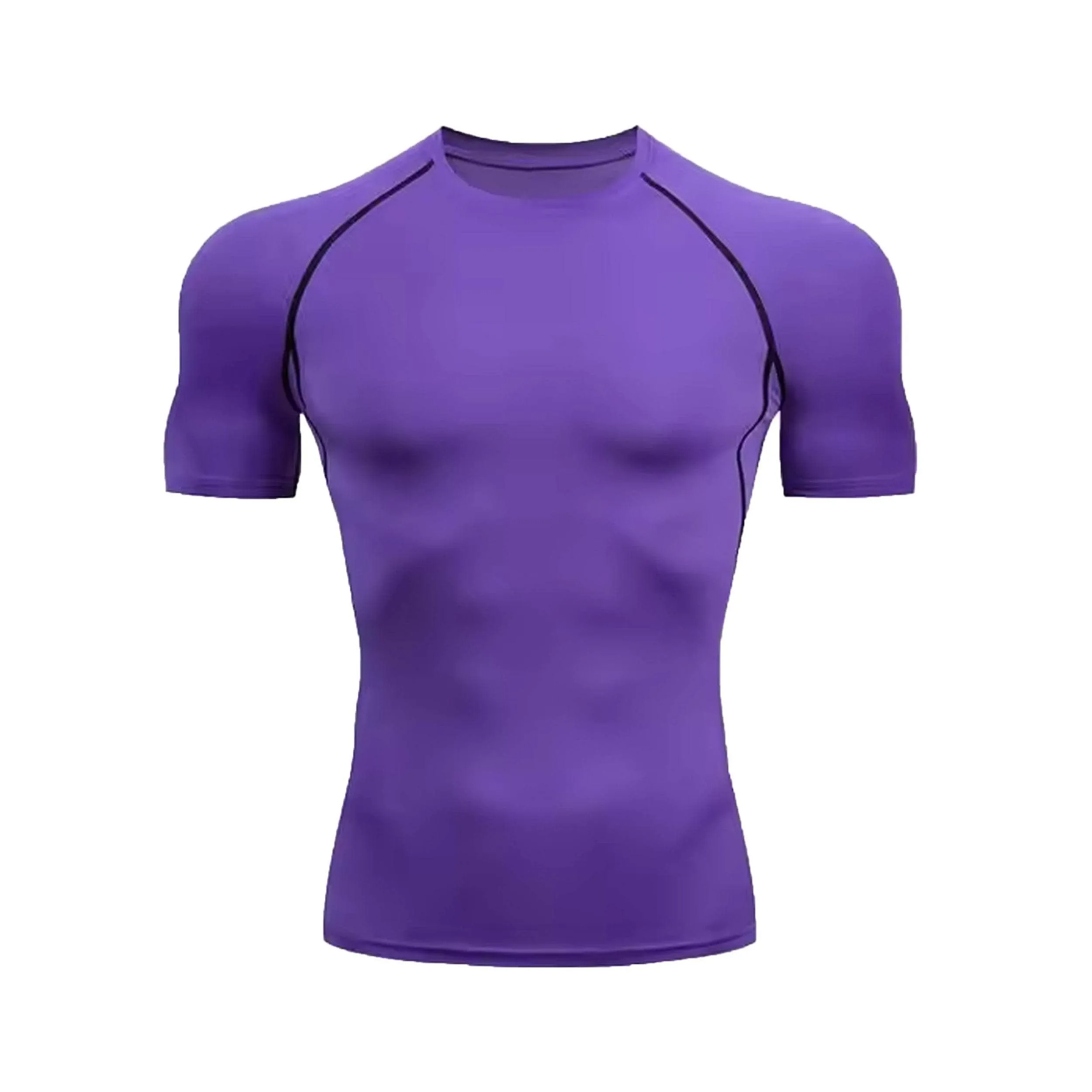 Wing Crest Purple Compression Shirt