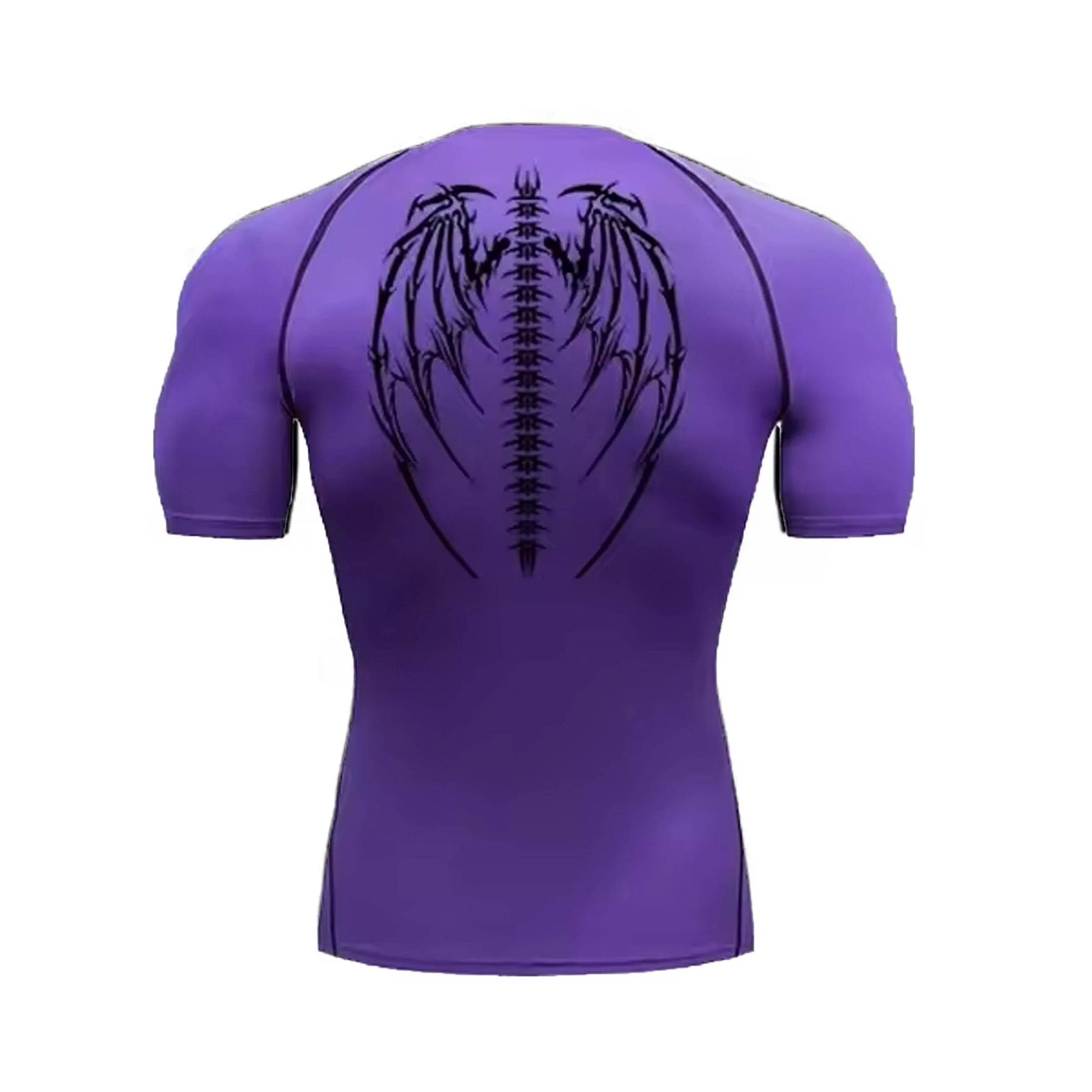 Wing Crest Purple Compression Shirt