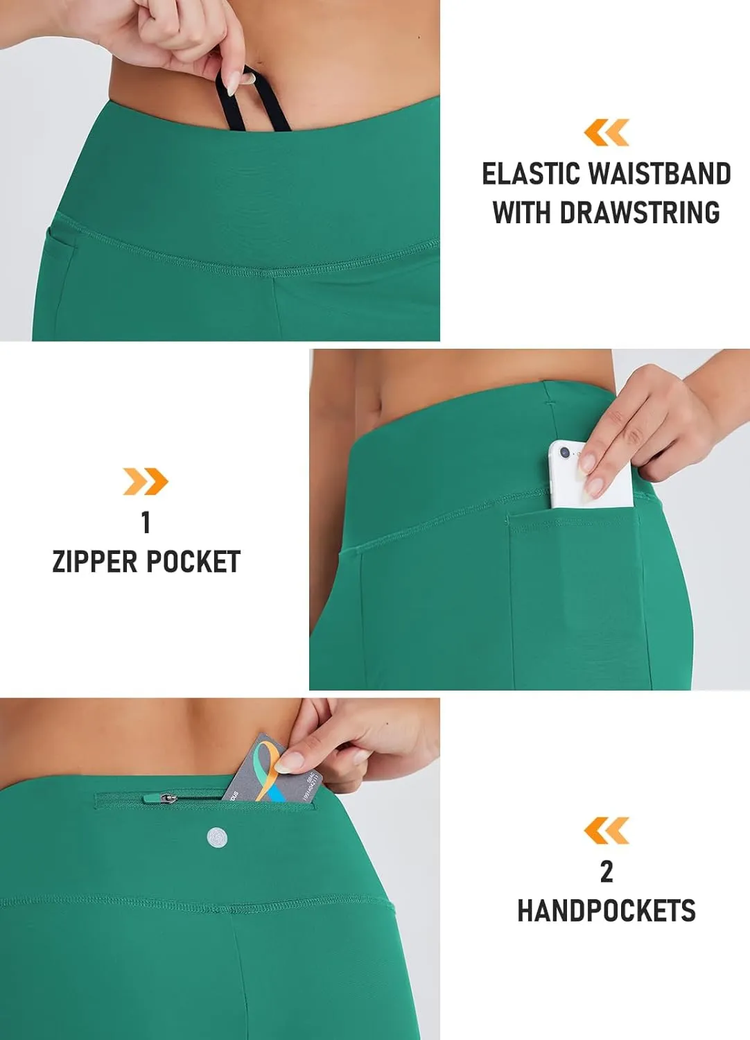 Women's 4" Swim Shorts High Waisted UPF50  Board Shorts Tummy Control Boy Shorts Swimsuit Bottoms
