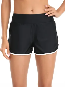 Women's High Waisted Swim Board Shorts Swimsuit Quick Dry Beach Shorts for Women with Liner