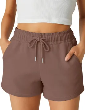 Womens Shorts - SweatShorts Workout Cotton Shorts for Woman Fashion Athletic Casual Summer Lounge Sweat Women