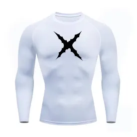 X-Thorn Long Sleeve White Compression Shirt
